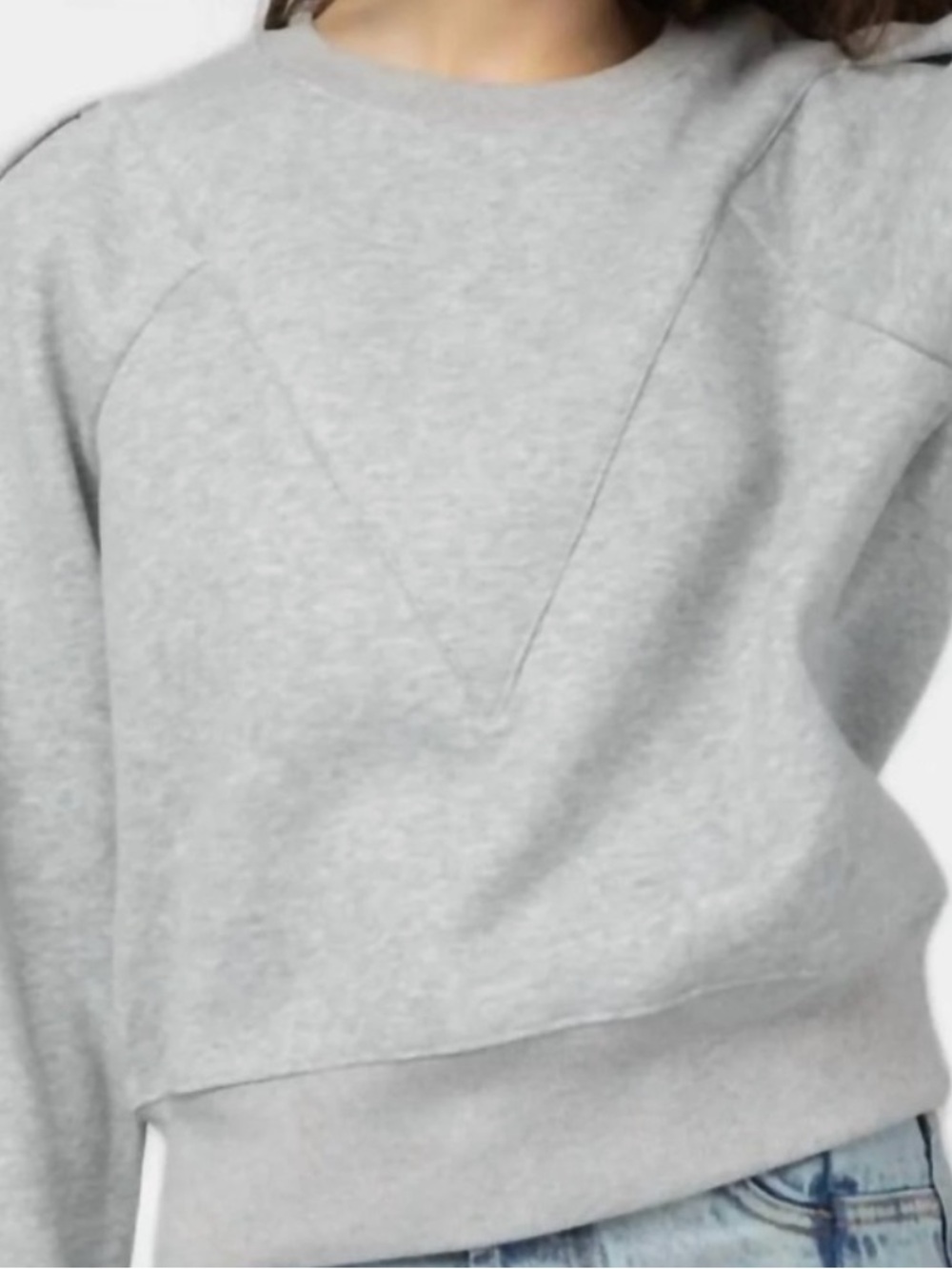 All:Row Simone Crew Neck Sweatshirt M - Picture 3 of 10